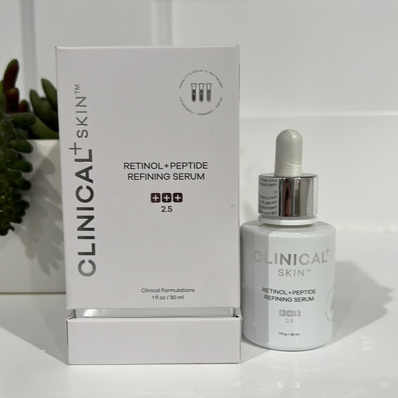 Clinical skin retinol peptide refining serum 2.5 1 oz
